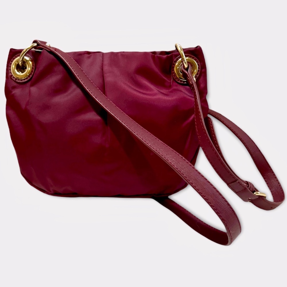 Vince Camuto "Cristina" Pleated Crossbody Bag with Lots of Pockets - Picture 2 of 7